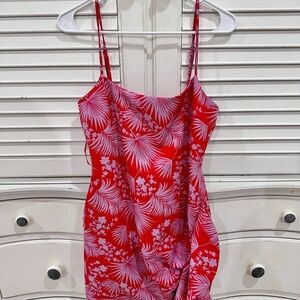 Likely Red and White Floral Dress